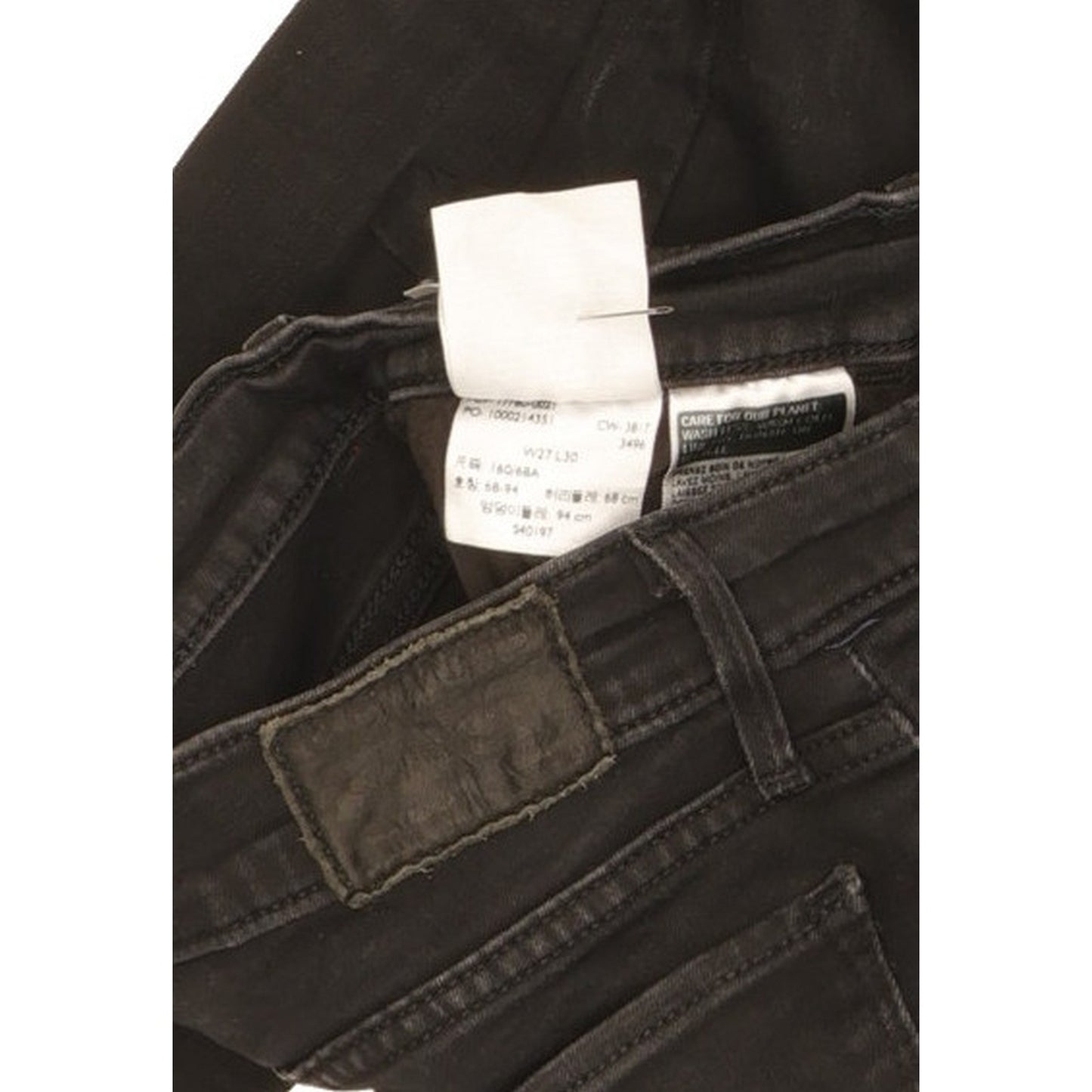 Levi's 710 Super Women Black Skinny Slim Stretch Jeans W27 L30