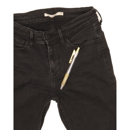 Levi's 710 Super Women Black Skinny Slim Stretch Jeans W27 L30