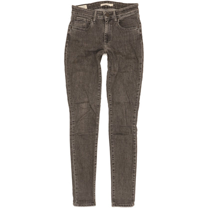 Levi's 721 Women Grey Skinny Slim Stretch Jeans W27 L32