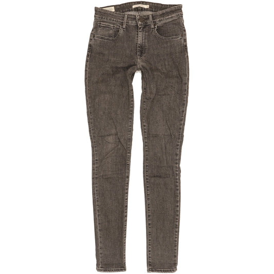 Levi's 721 Women Grey Skinny Slim Stretch Jeans W27 L32