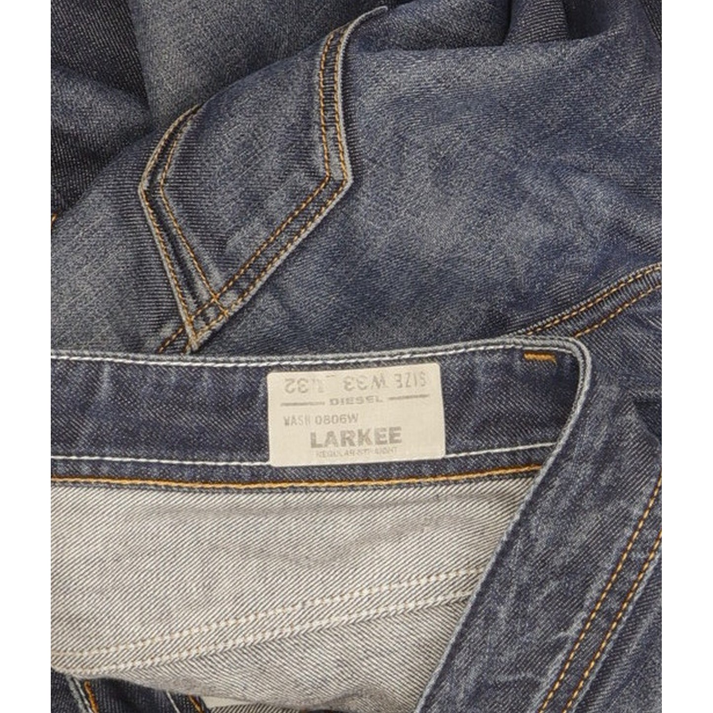 Diesel Larkee Men Blue Straight Regular Jeans W34 L32