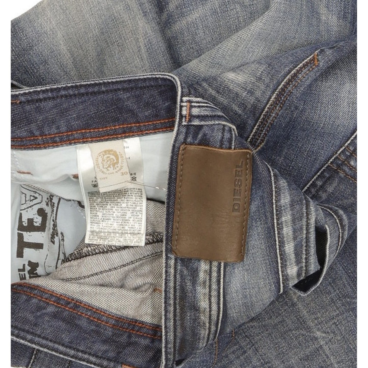 Diesel Timmen Men Blue Straight Regular Jeans W30 L32