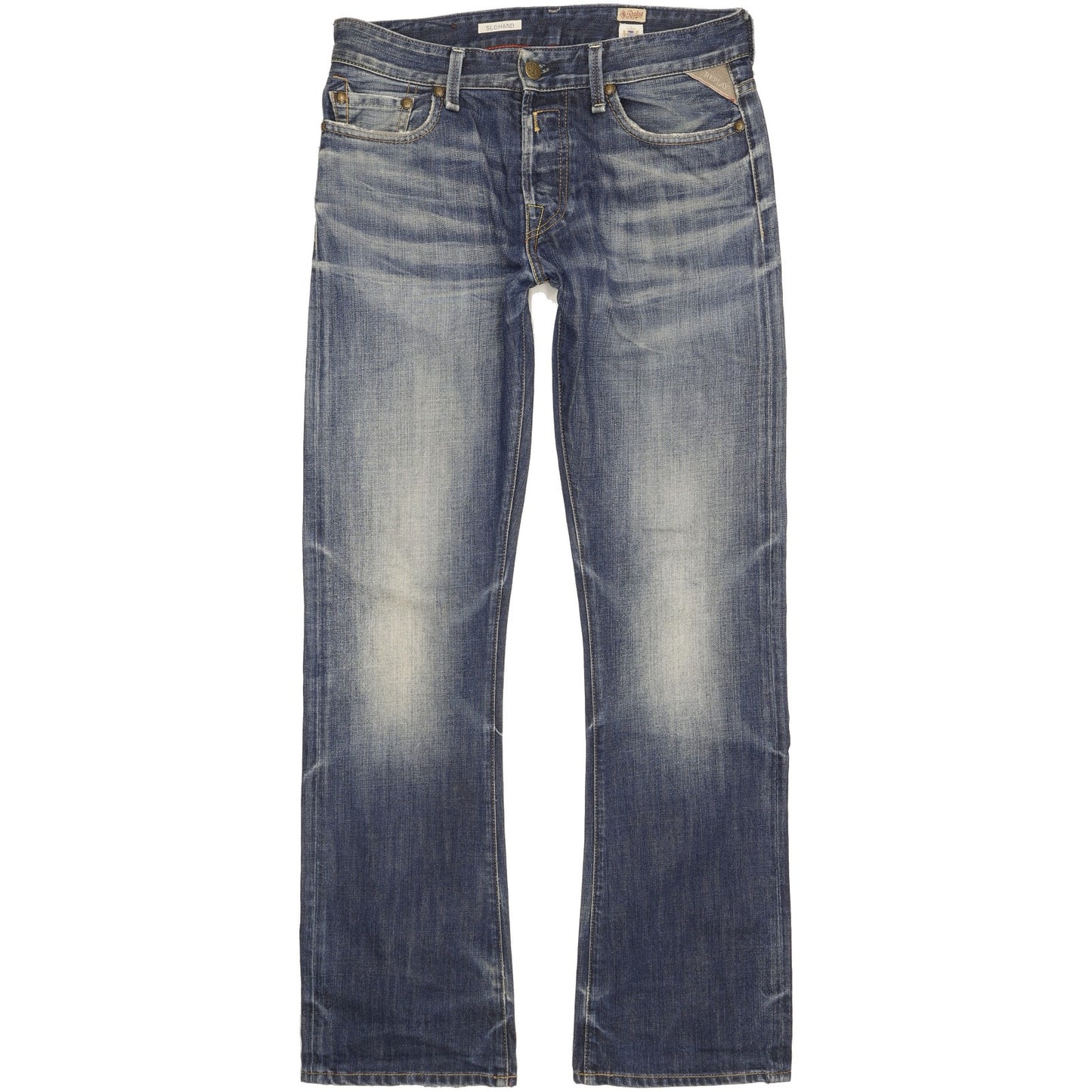 Replay Slohand Men Blue Straight Regular Jeans W30 L32