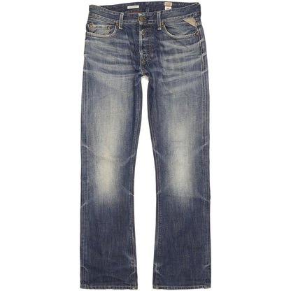 Replay Slohand Men Blue Straight Regular Jeans W30 L32