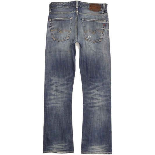 Replay Slohand Men Blue Straight Regular Jeans W30 L32