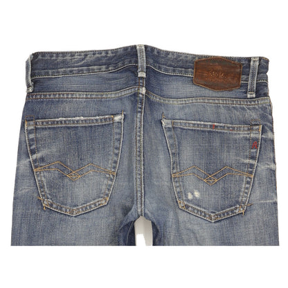Replay Slohand Men Blue Straight Regular Jeans W30 L32