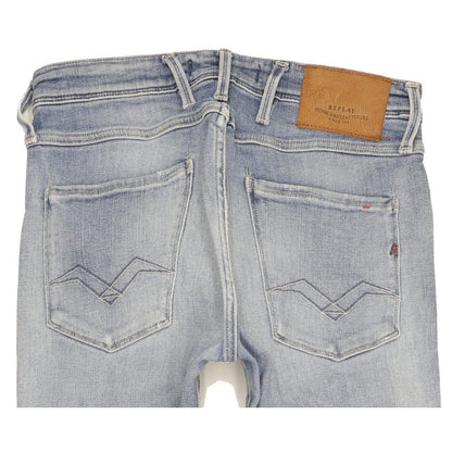 Replay Anbass Men Blue Skinny Slim Stretch Jeans W29 L30