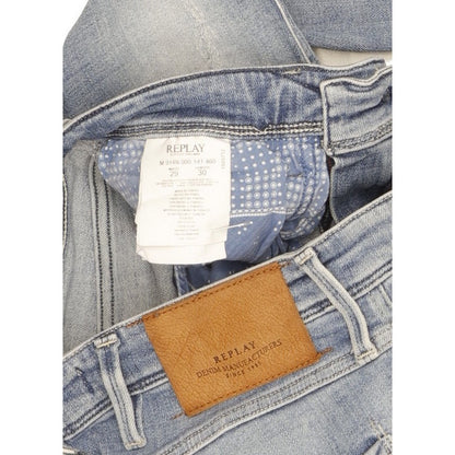Replay Anbass Men Blue Skinny Slim Stretch Jeans W29 L30