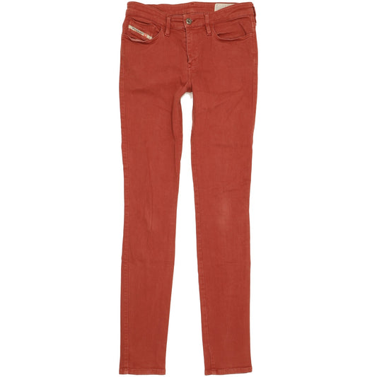 Diesel Skinzee Women Red Skinny Slim Stretch Jeans W27 L31
