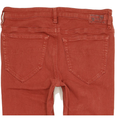 Diesel Skinzee Women Red Skinny Slim Stretch Jeans W27 L31