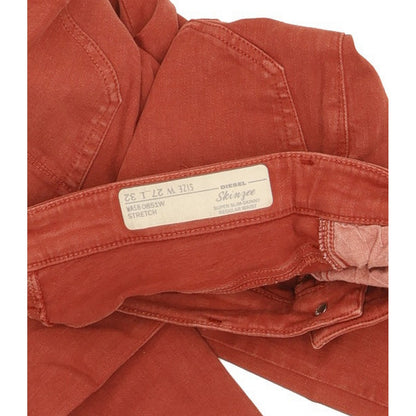Diesel Skinzee Women Red Skinny Slim Stretch Jeans W27 L31