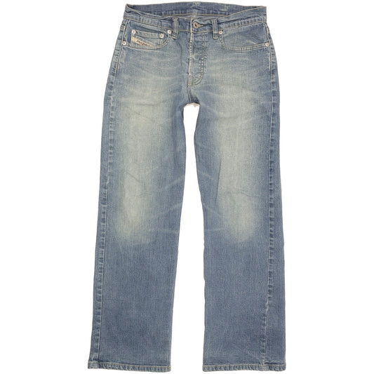Diesel Skint Women Blue Straight Loose Stretch Jeans W28 L27