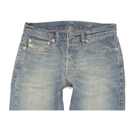 Diesel Skint Women Blue Straight Loose Stretch Jeans W28 L27