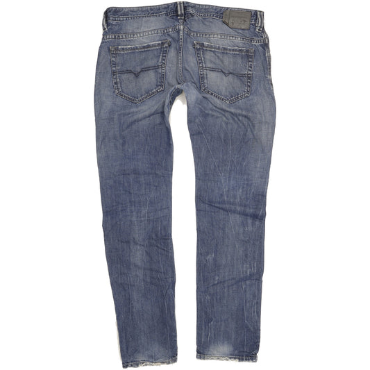 Diesel Thavar Men Blue Straight Regular Jeans W36 L34
