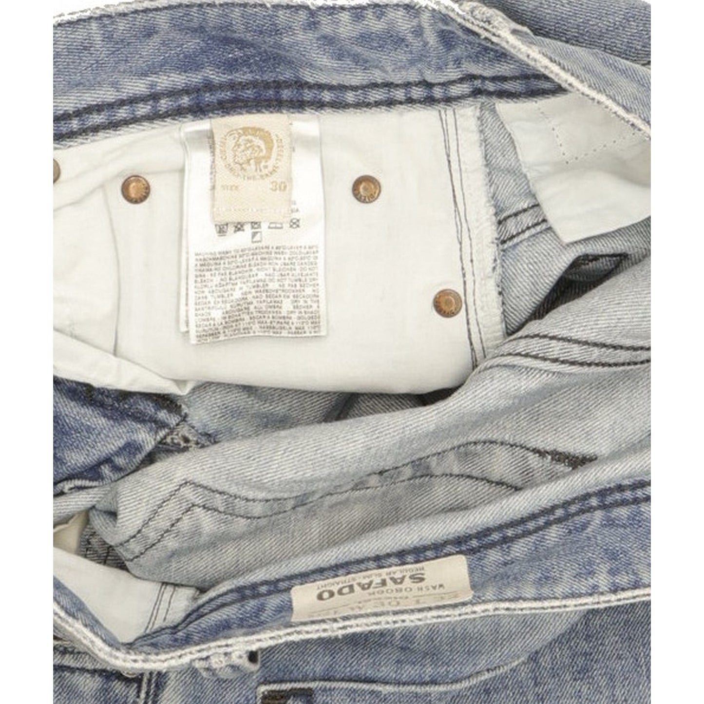 Diesel Safado Men Blue Straight Slim Jeans W30 L32