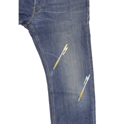 Diesel Larkee Men Blue Straight Regular Stretch Jeans W36 L34