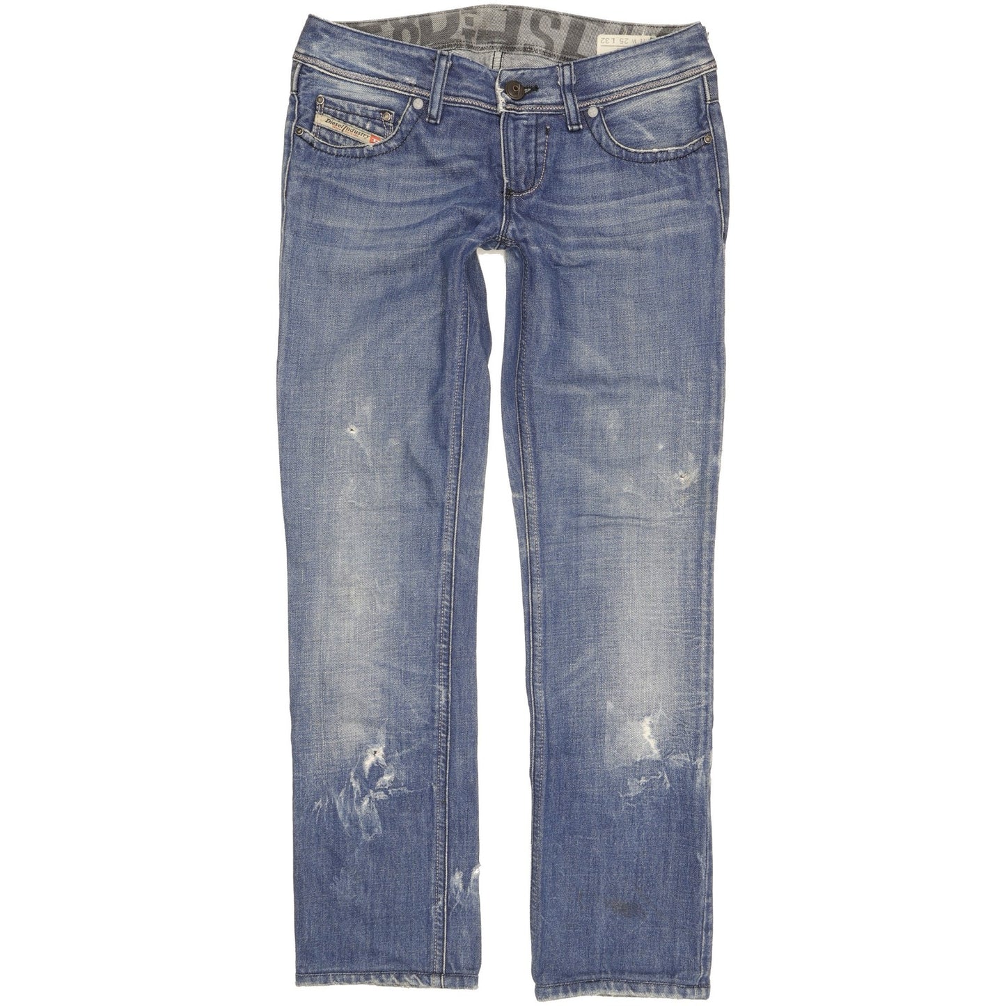 Diesel Lowky Women Blue Straight Slim Jeans W25 L27