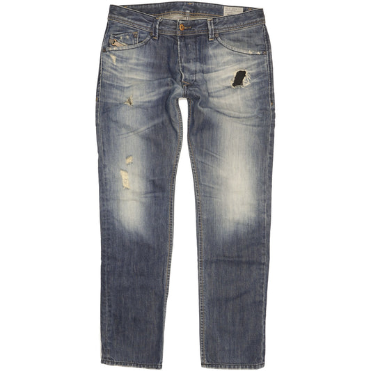 Diesel Darron Men Blue Tapered Slim Jeans W32 L32