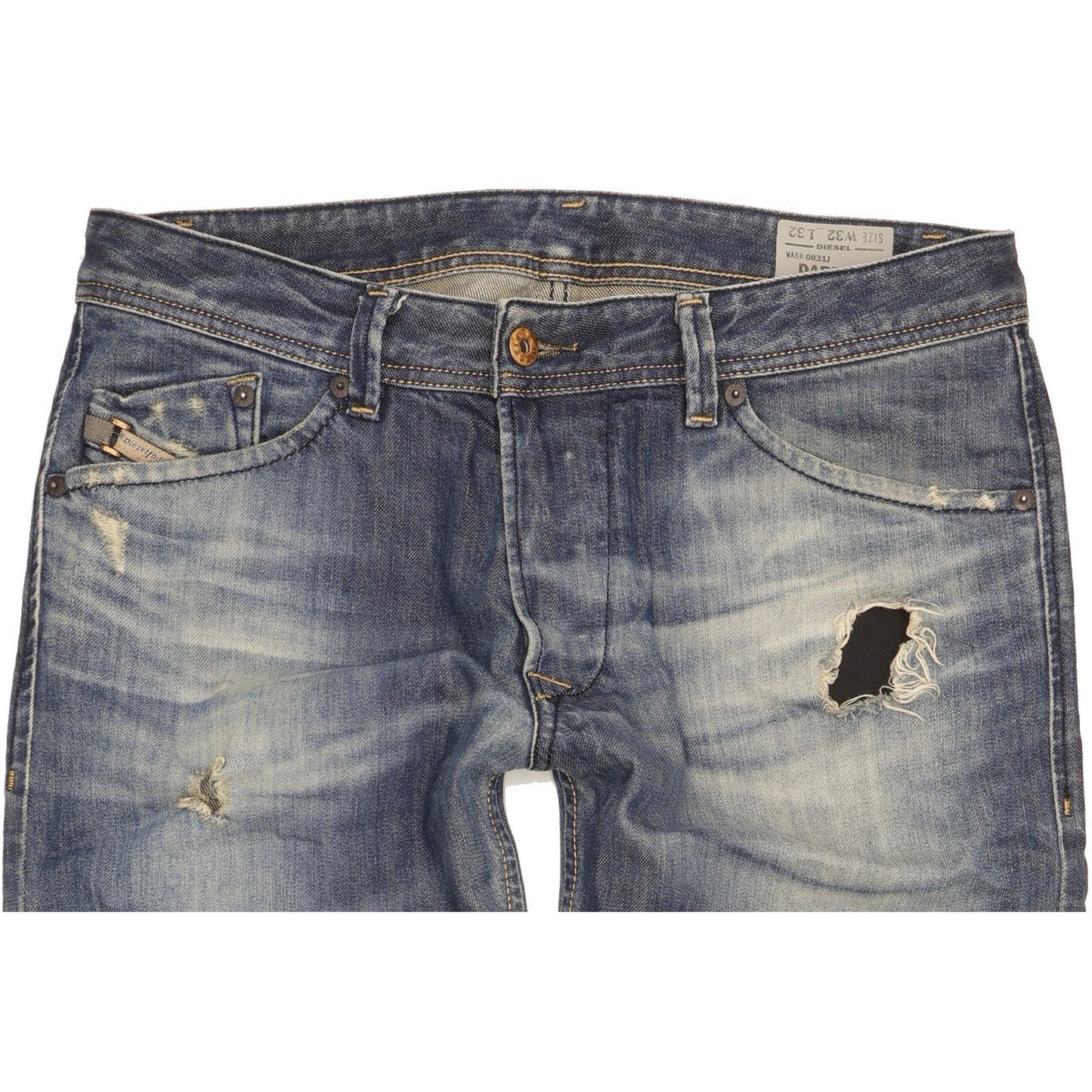 Diesel Darron Men Blue Tapered Slim Jeans W32 L32