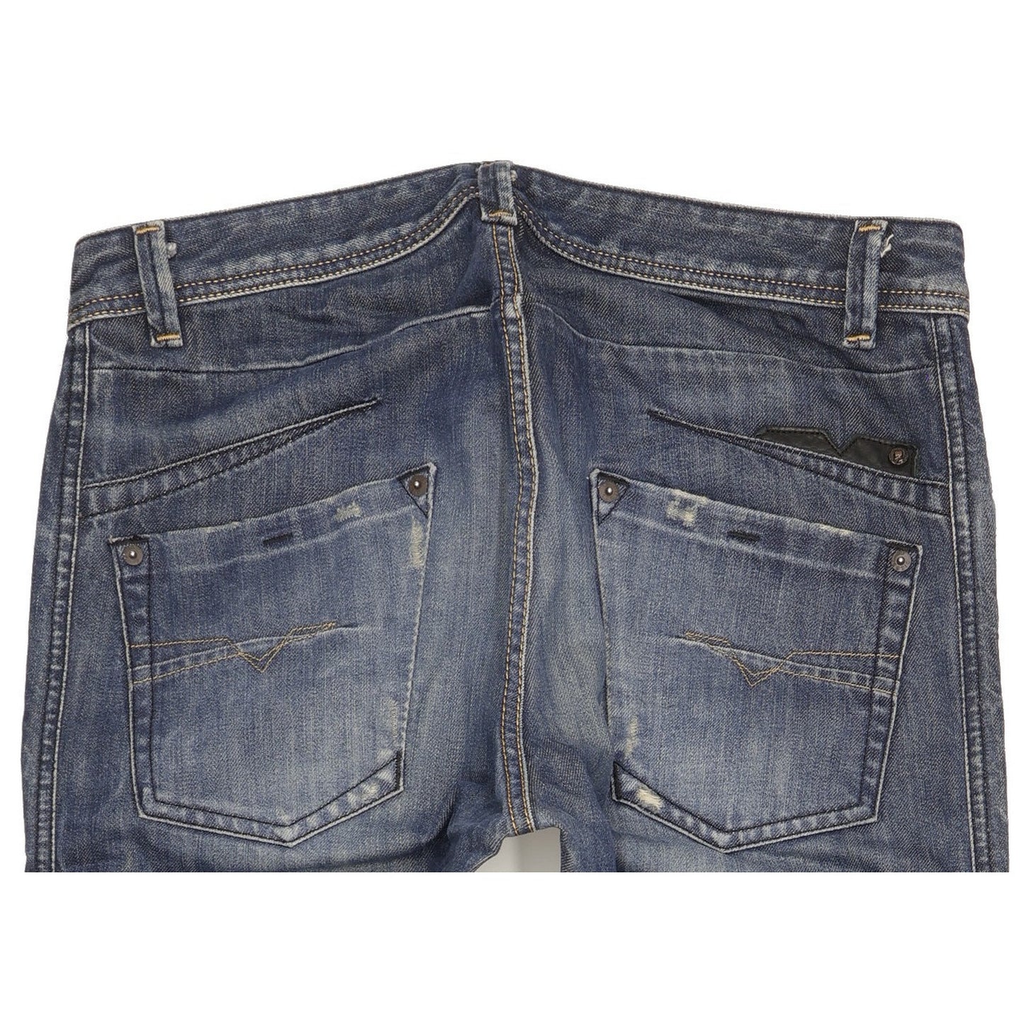 Diesel Darron Men Blue Tapered Slim Jeans W32 L32