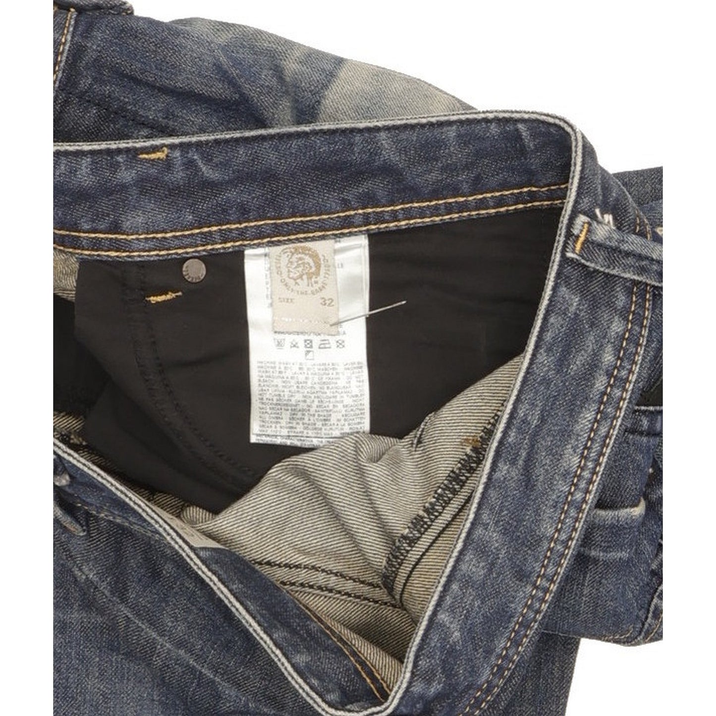 Diesel Darron Men Blue Tapered Slim Jeans W32 L32