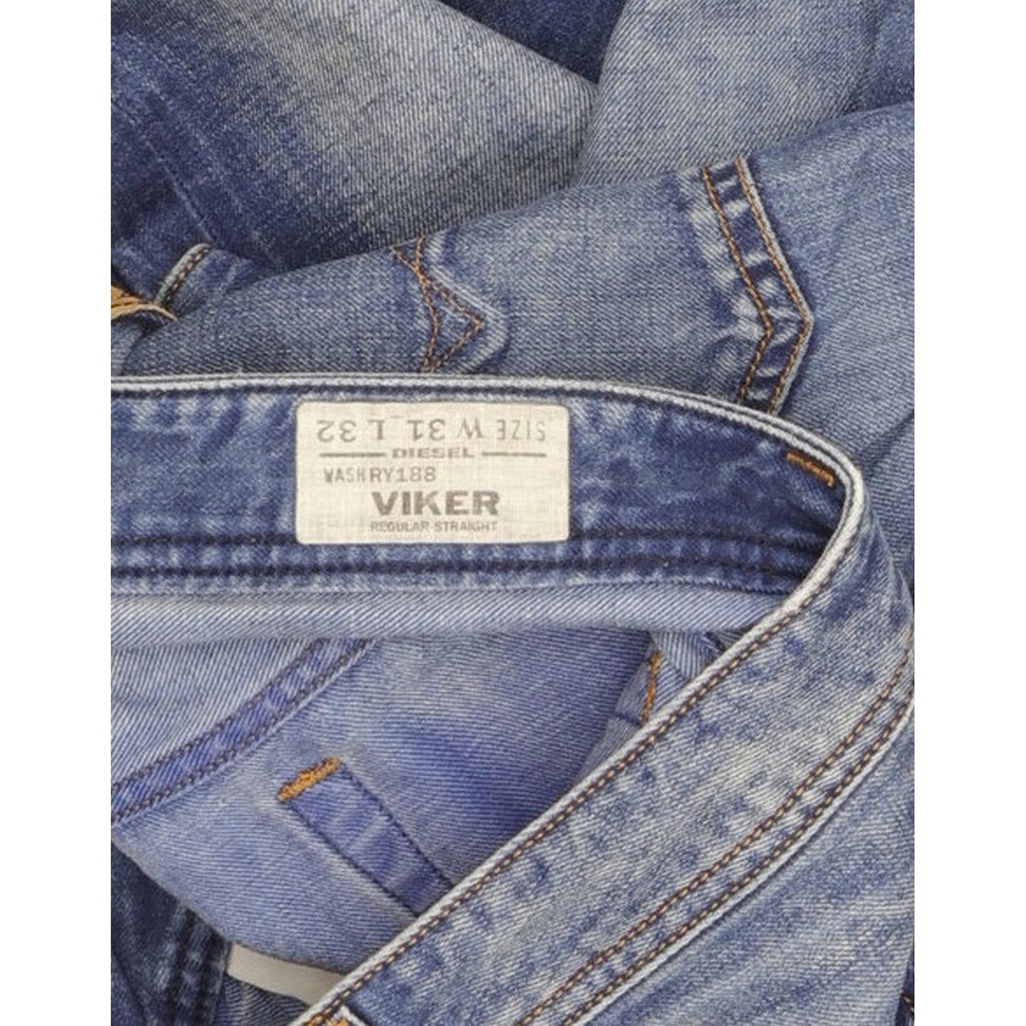 Diesel Viker Men Blue Straight Regular Jeans W31 L32