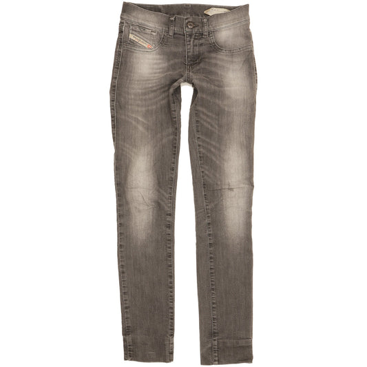 Diesel Livier Women Grey Skinny Slim Jegging Stretch Jeans W25 L29