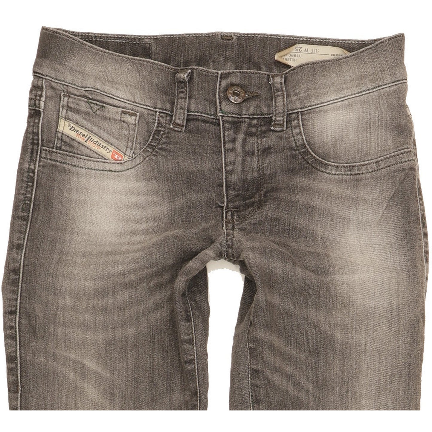 Diesel Livier Women Grey Skinny Slim Jegging Stretch Jeans W25 L29