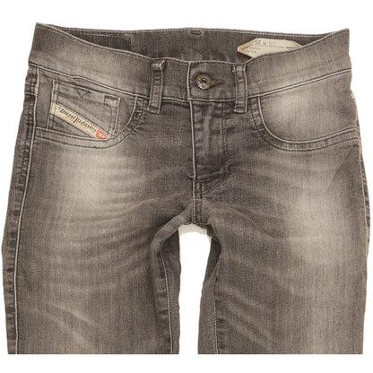Diesel Livier Women Grey Skinny Slim Jegging Stretch Jeans W25 L29
