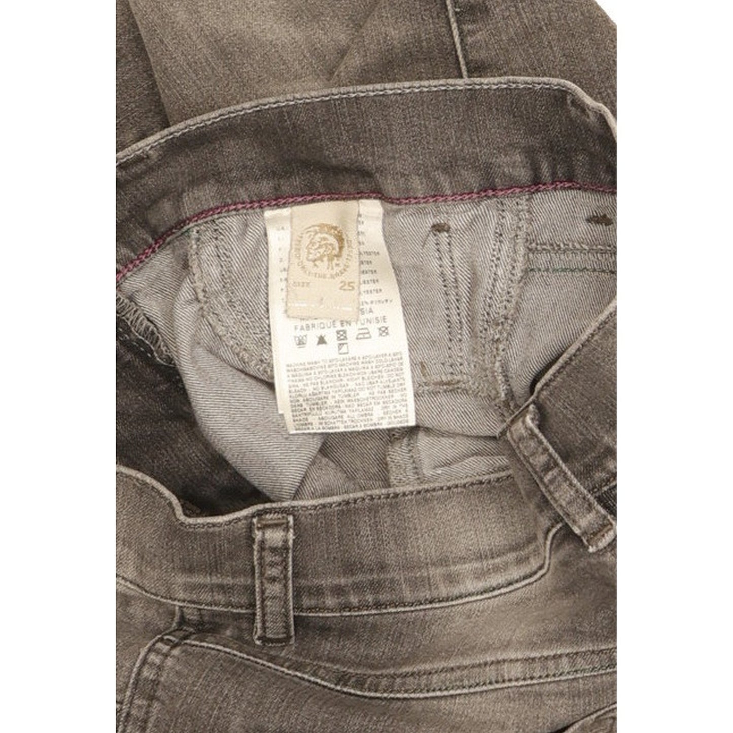 Diesel Livier Women Grey Skinny Slim Jegging Stretch Jeans W25 L29