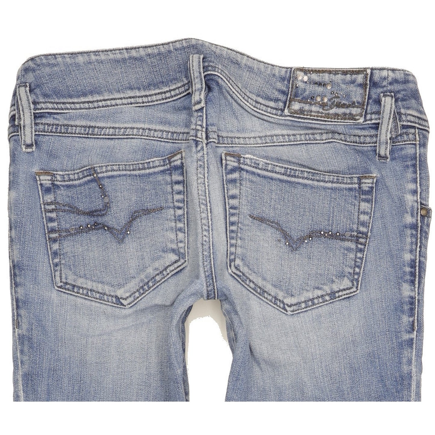 Diesel Matic Women Blue Straight Slim Stretch Jeans W29 L29