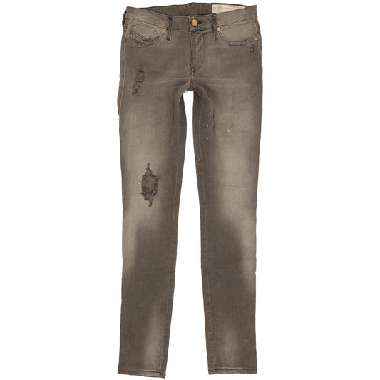 Diesel Skinzee Women Grey Skinny Slim Stretch Jeans W28 L32