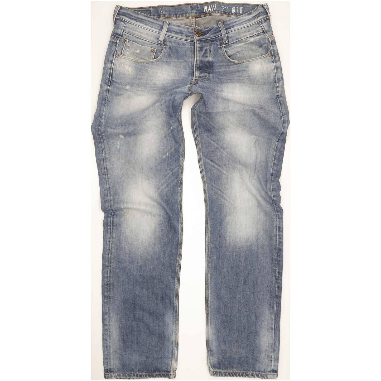 G-Star New Radar Men Blue Straight Loose Jeans W34 L35