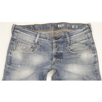 G-Star New Radar Men Blue Straight Loose Jeans W34 L35