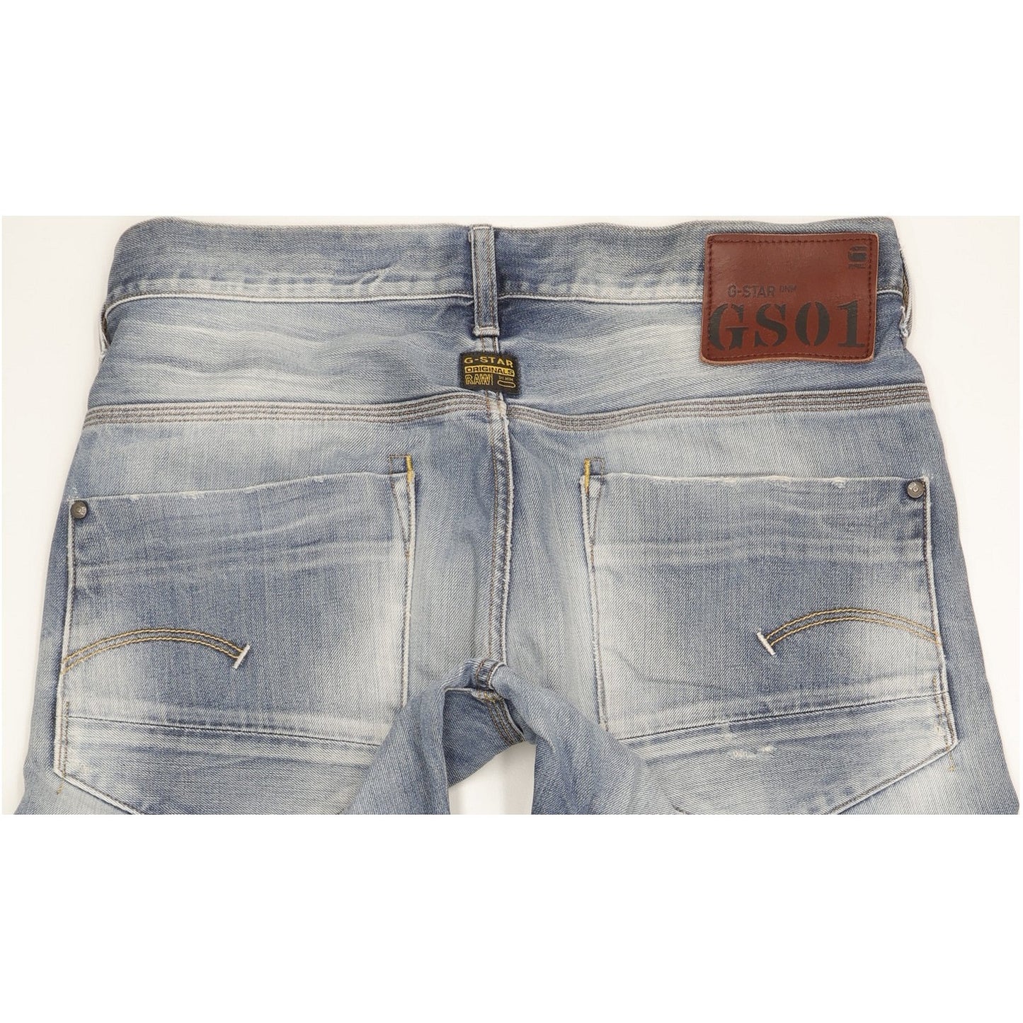 G-Star New Radar Men Blue Straight Loose Jeans W34 L35