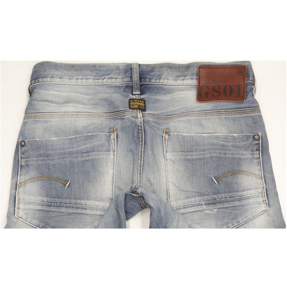 G-Star New Radar Men Blue Straight Loose Jeans W34 L35
