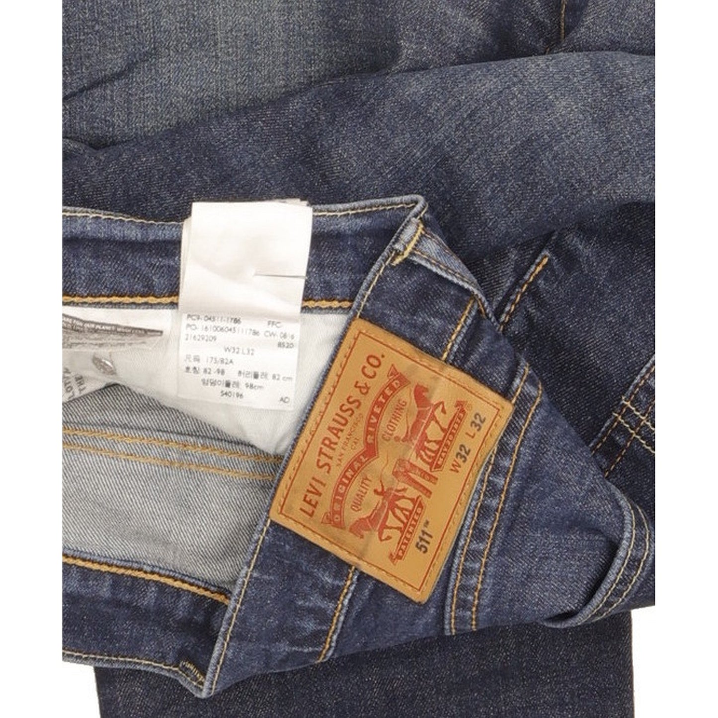Levi's 511 Men Blue Straight Slim Jeans W32 L31