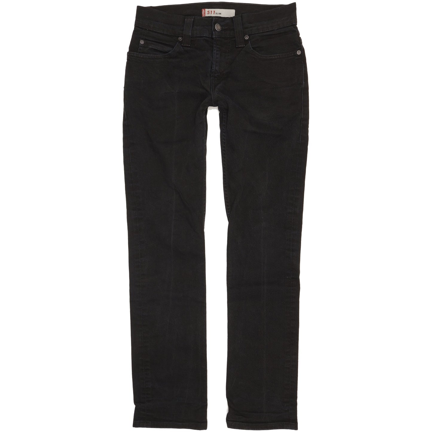 Levi's 511 Men Black Straight Slim Stretch Jeans W30 L31