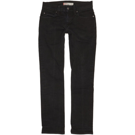 Levi's 511 Men Black Straight Slim Stretch Jeans W30 L31