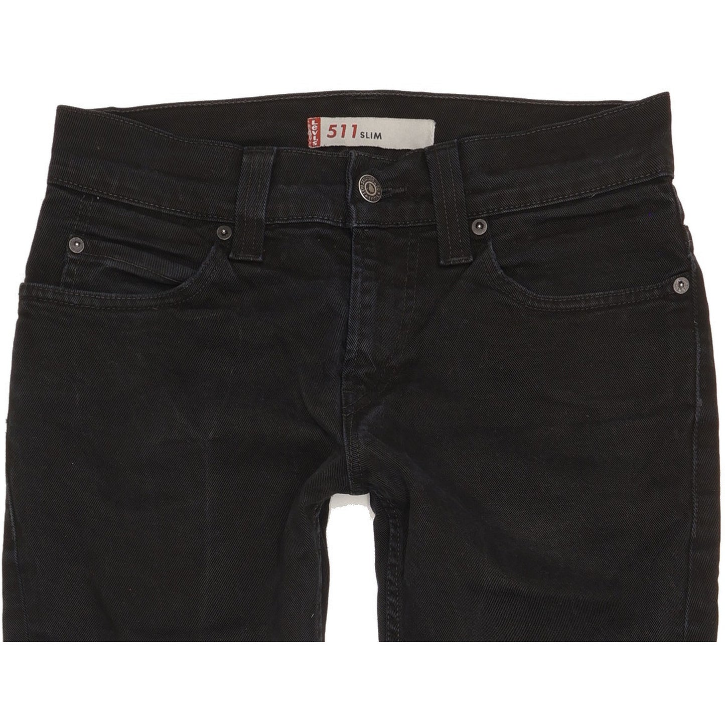 Levi's 511 Men Black Straight Slim Stretch Jeans W30 L31