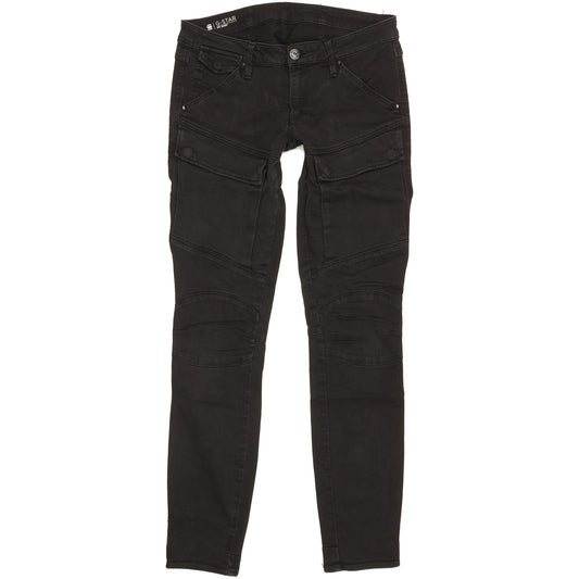 G-Star Women Black Skinny Slim Stretch Jeans W29 L31