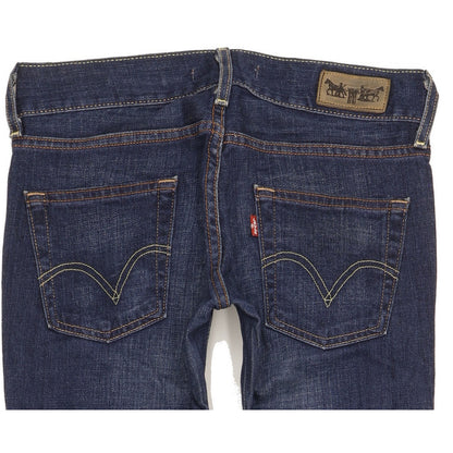 Levi's Patty Anne Women Blue Straight Slim Stretch Jeans W28 L34