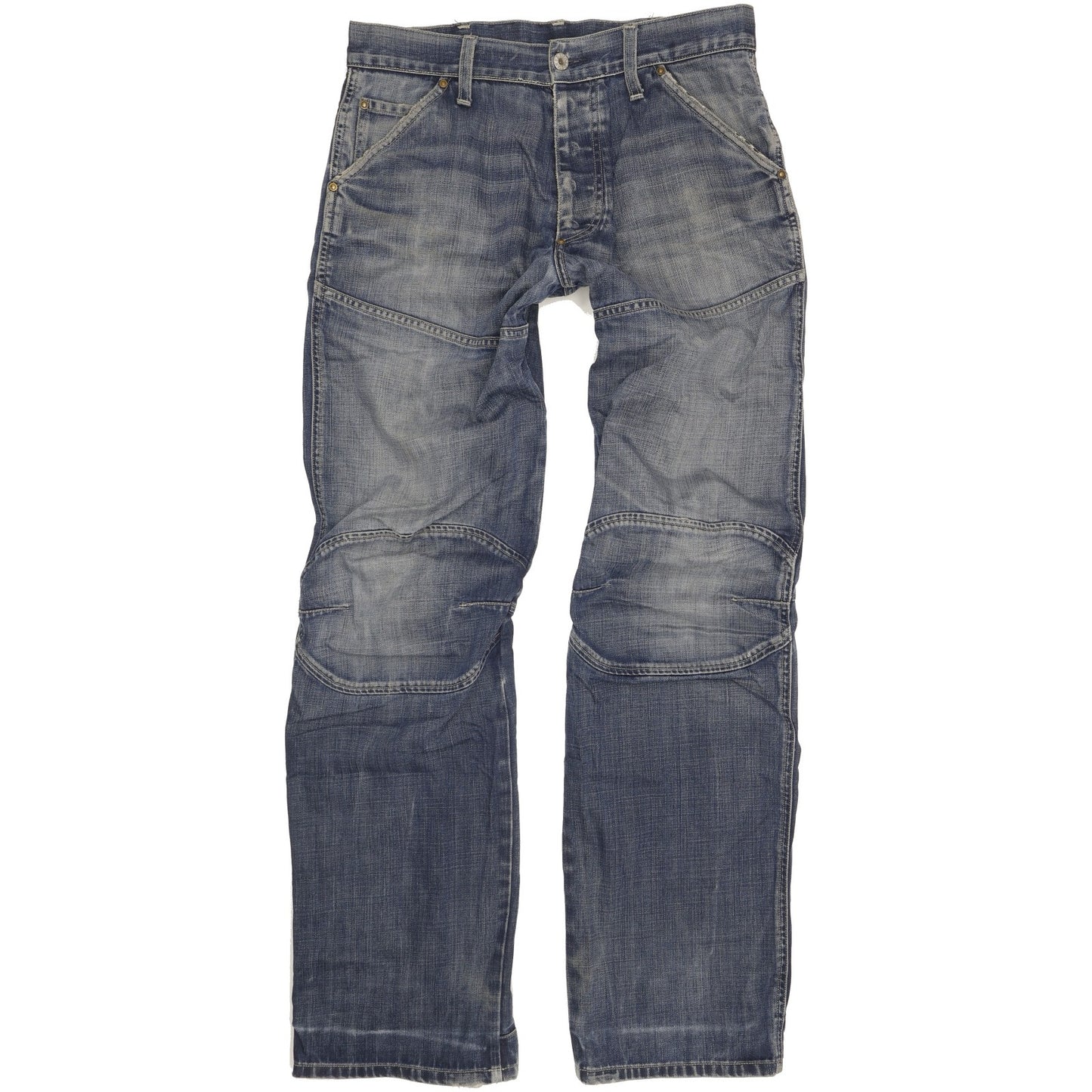 G-Star Elwood Men Blue Straight Regular Jeans W33 L34