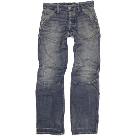 G-Star Elwood Men Blue Straight Regular Jeans W33 L34
