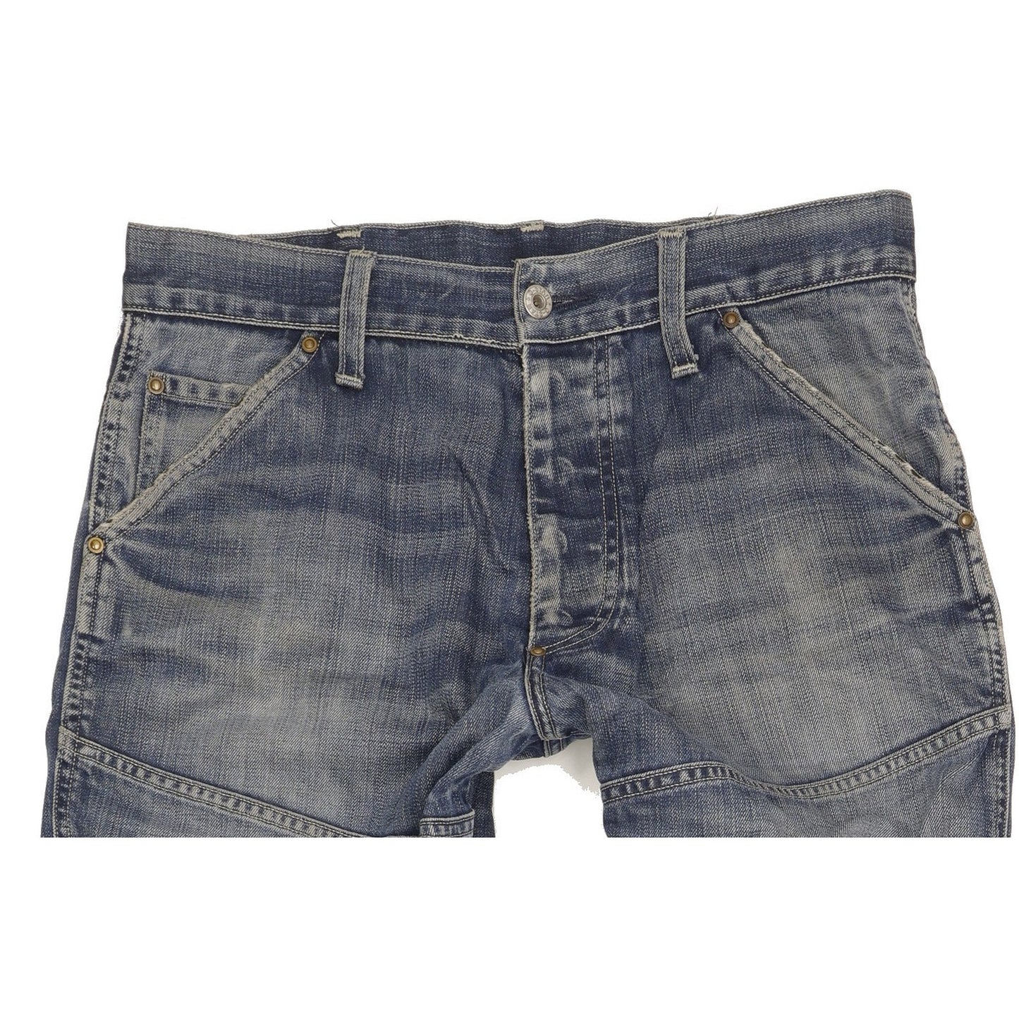 G-Star Elwood Men Blue Straight Regular Jeans W33 L34