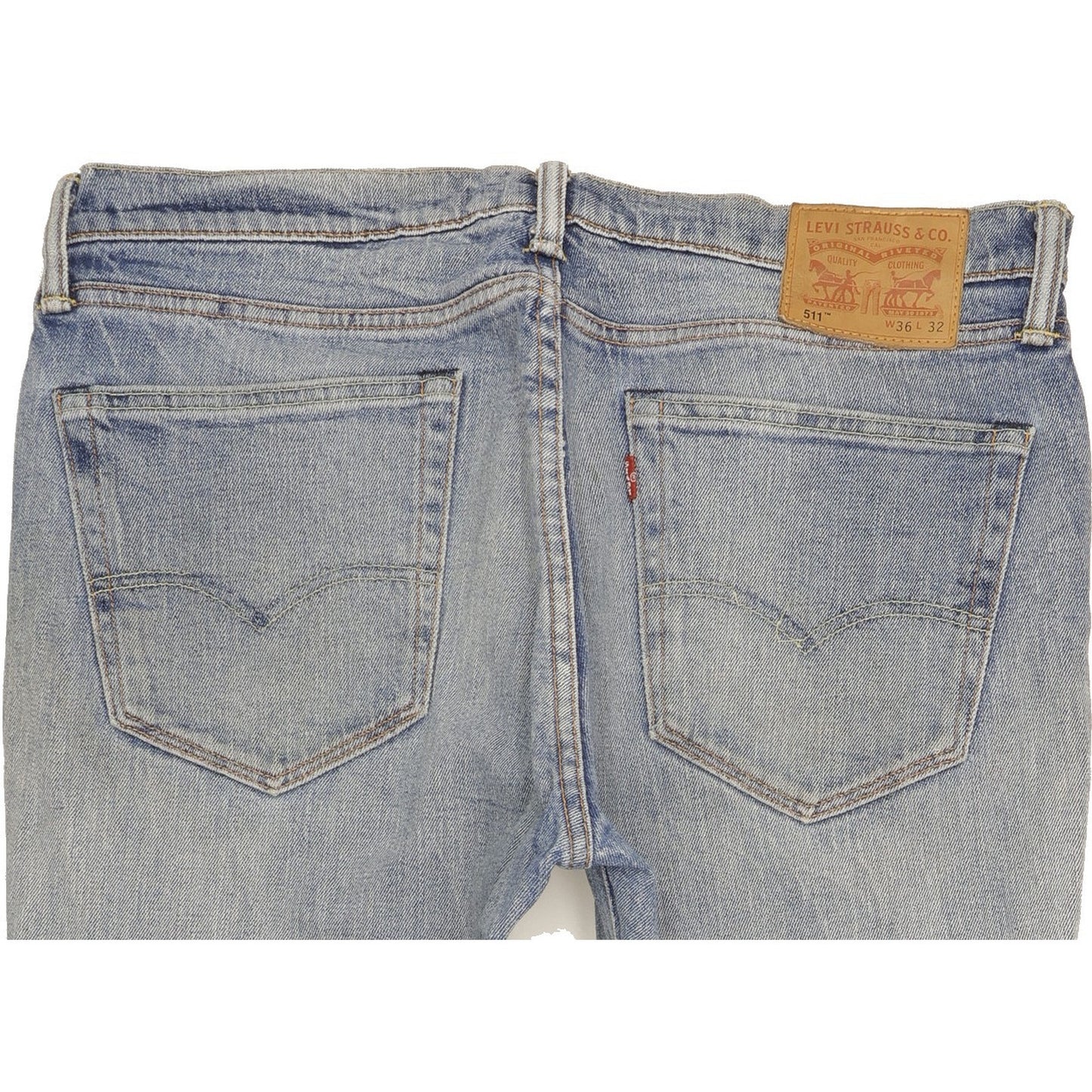 Levi's 511 Men Blue Straight Slim Stretch Jeans W36 L32