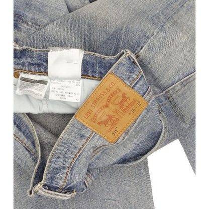 Levi's 511 Men Blue Straight Slim Stretch Jeans W36 L32