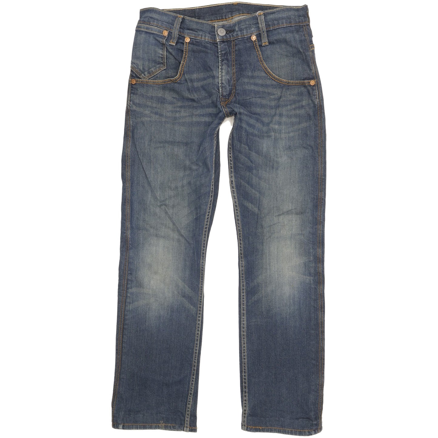 Levi's 514 Men Blue Straight Slim Stretch Jeans W30 L29
