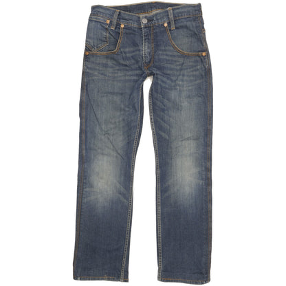 Levi's 514 Men Blue Straight Slim Stretch Jeans W30 L29