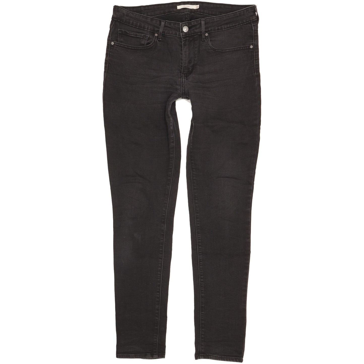 Levi's 711 Women Black Skinny Slim Stretch Jeans W30 L32